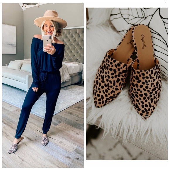 🐆🐆 Tan Leopard Mule Slide Flats - Picture 8 of 8